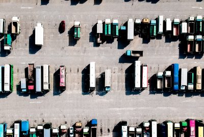 guide to road haulage vehicles - haulage vehicle aerial photo