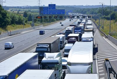 Outsource Hauliers - motorway gridlock